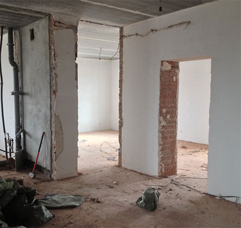 Abbrucharbeiten in Wohnungen