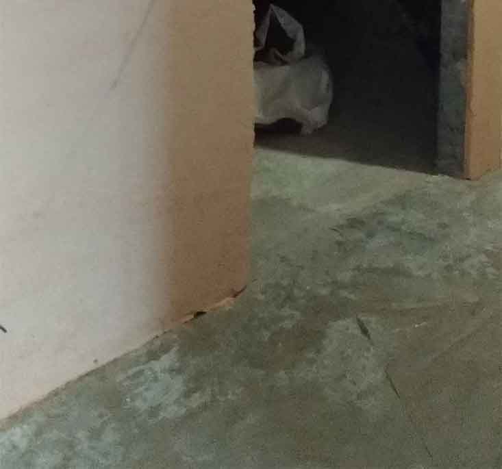 Abbau einer Trennwand im Haus