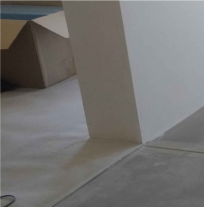 Teilweise Demontage in einer Wohnwohnung